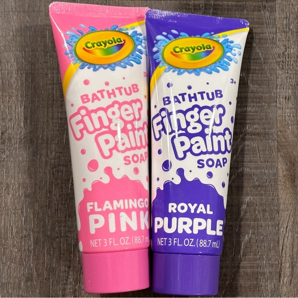 💞 New Set of 2 Crayola Bathtub Finger Paint Soaps